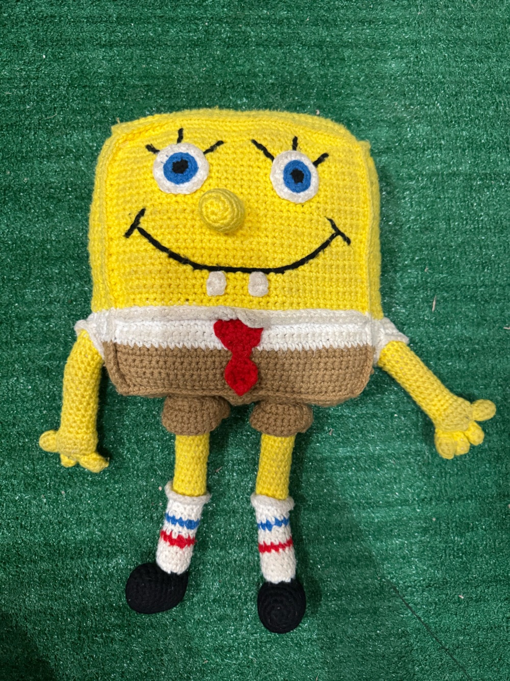 SpongeBob Squarepants Crochet Handmade Plush SpongeBob Knit